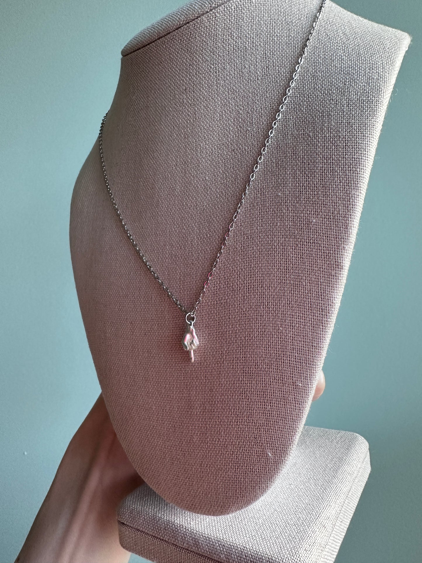 Brooke Eby F*ck ALS Necklace