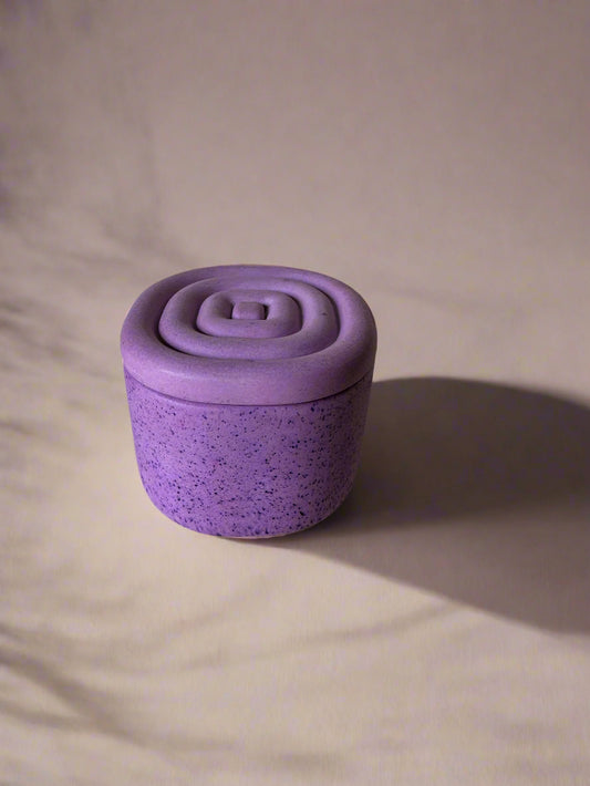 Purple Eco-Friendly Geometric Decorative Jar