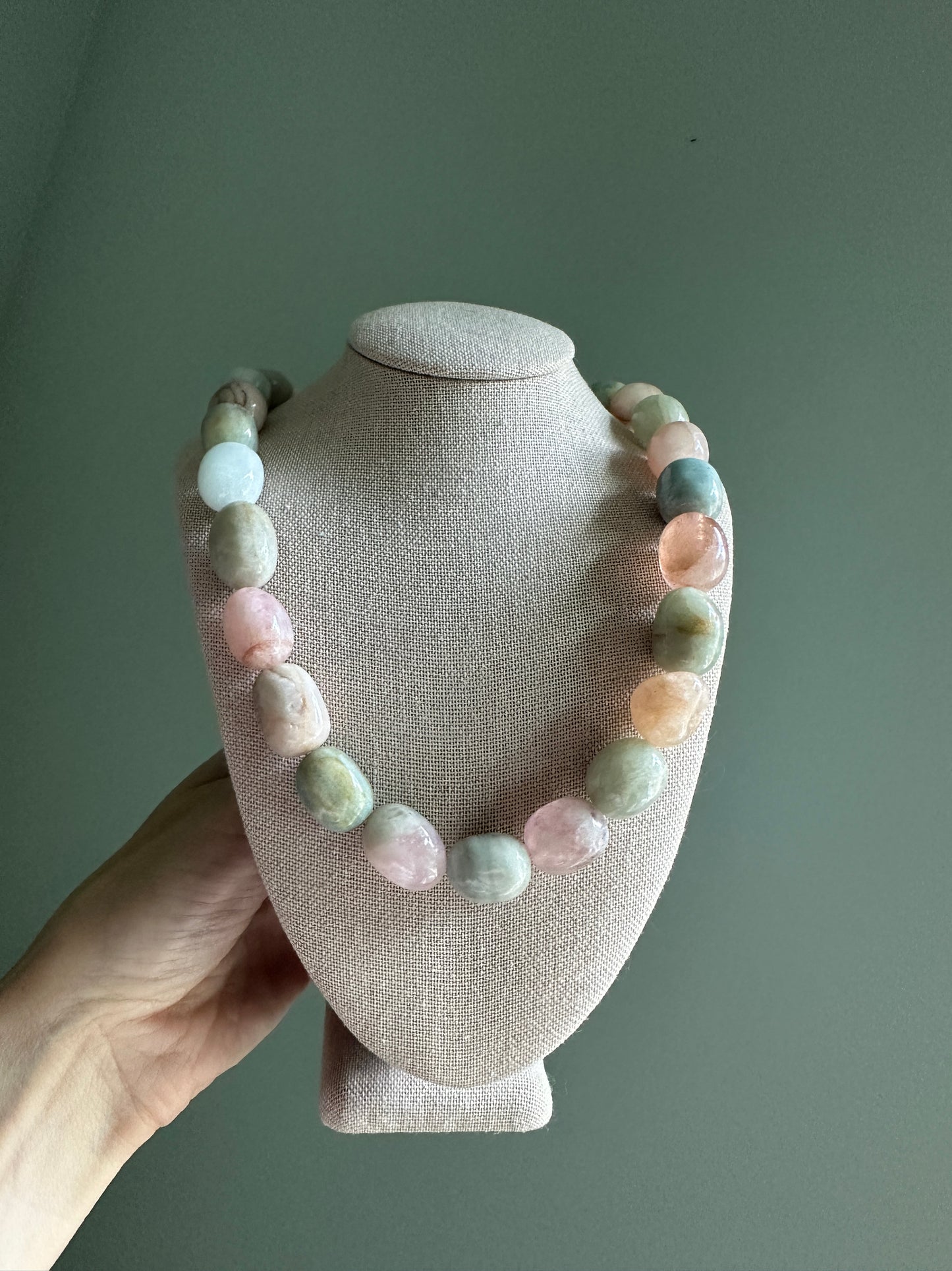 Chunky Morganite Necklace