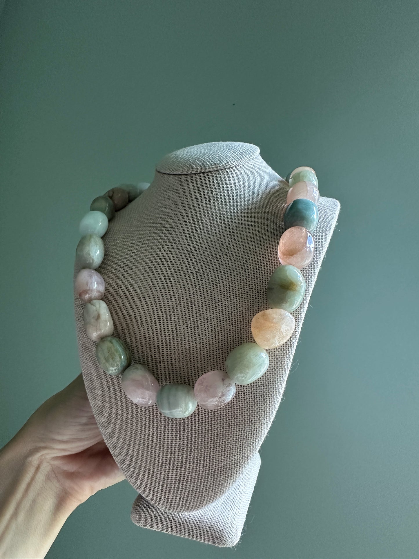Chunky Morganite Necklace