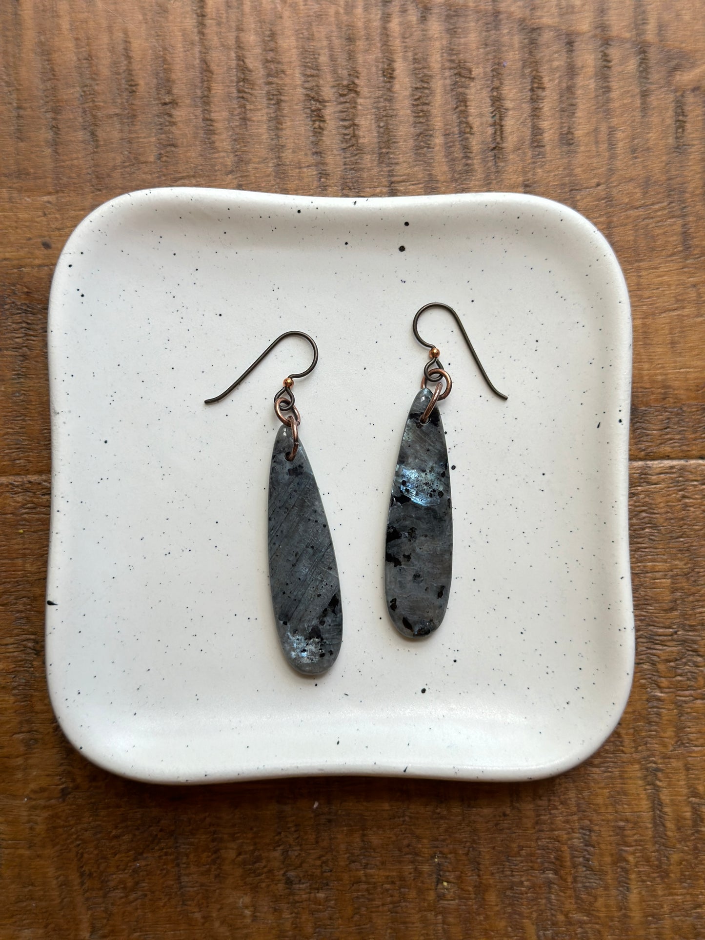 Blue Pearl Drop Earrings