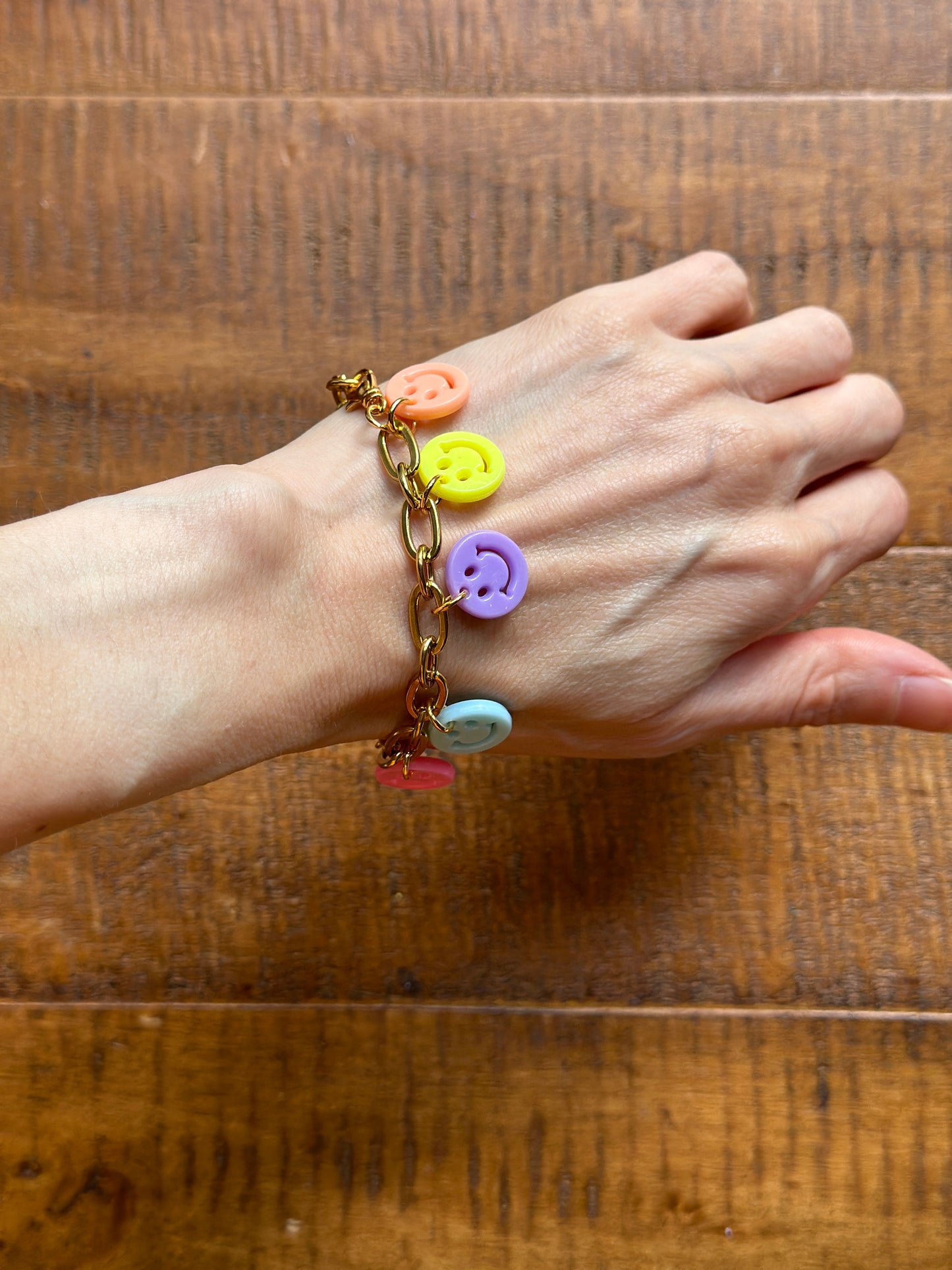 Smiley Face Charm Bracelet
