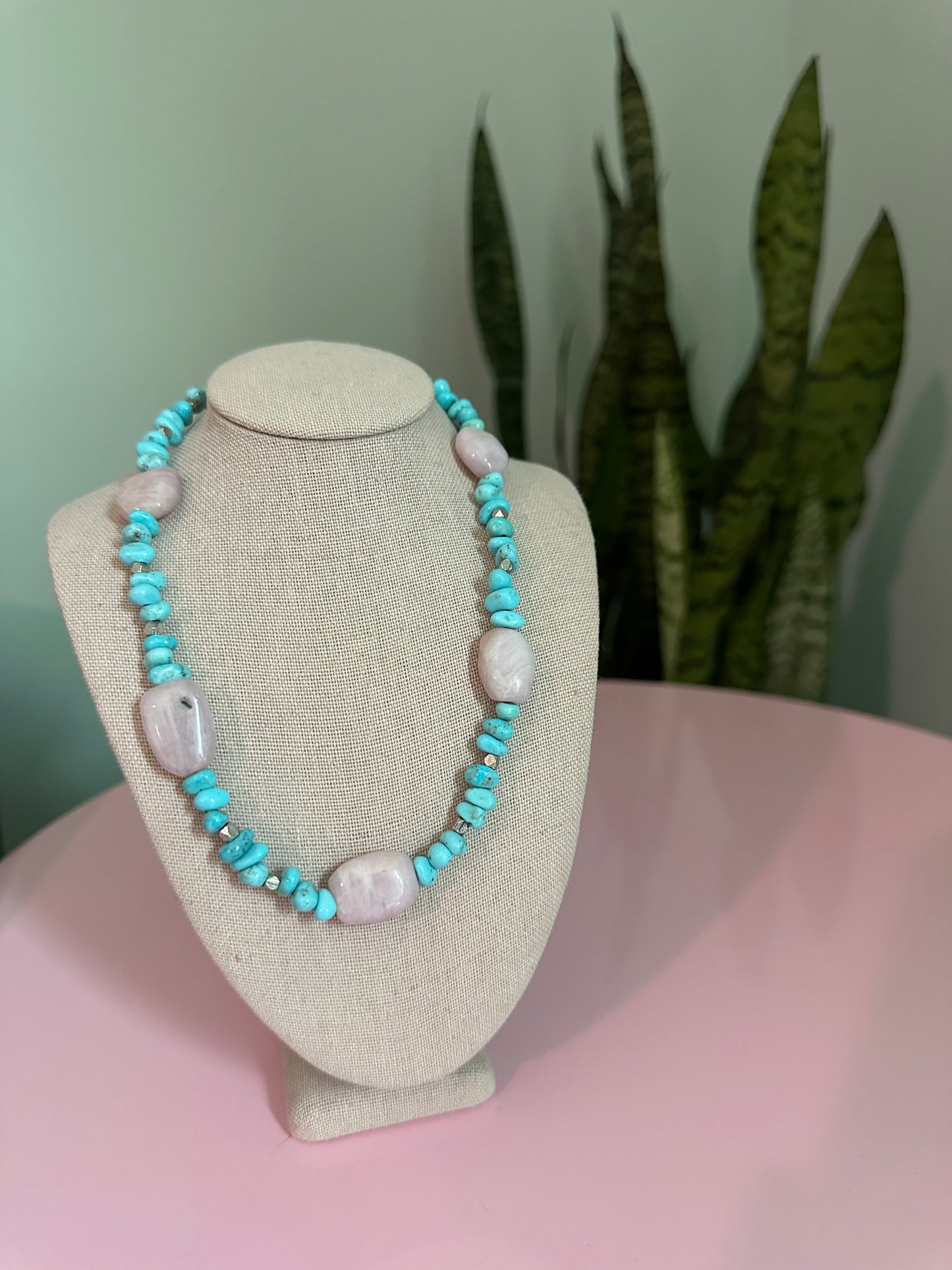 Sonoran Turquoise & Kyanite Choker Necklace