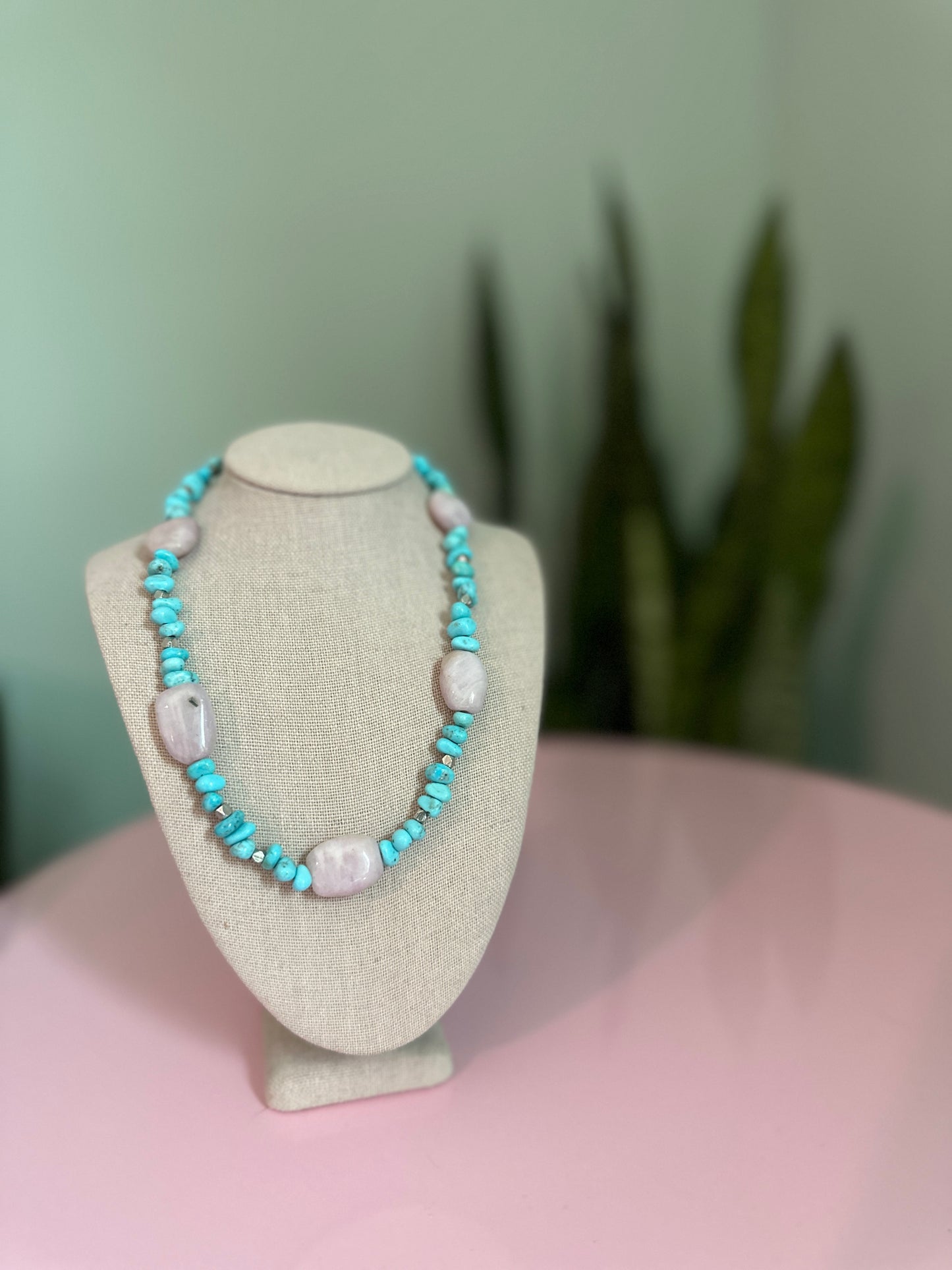 Sonoran Turquoise & Kyanite Choker Necklace