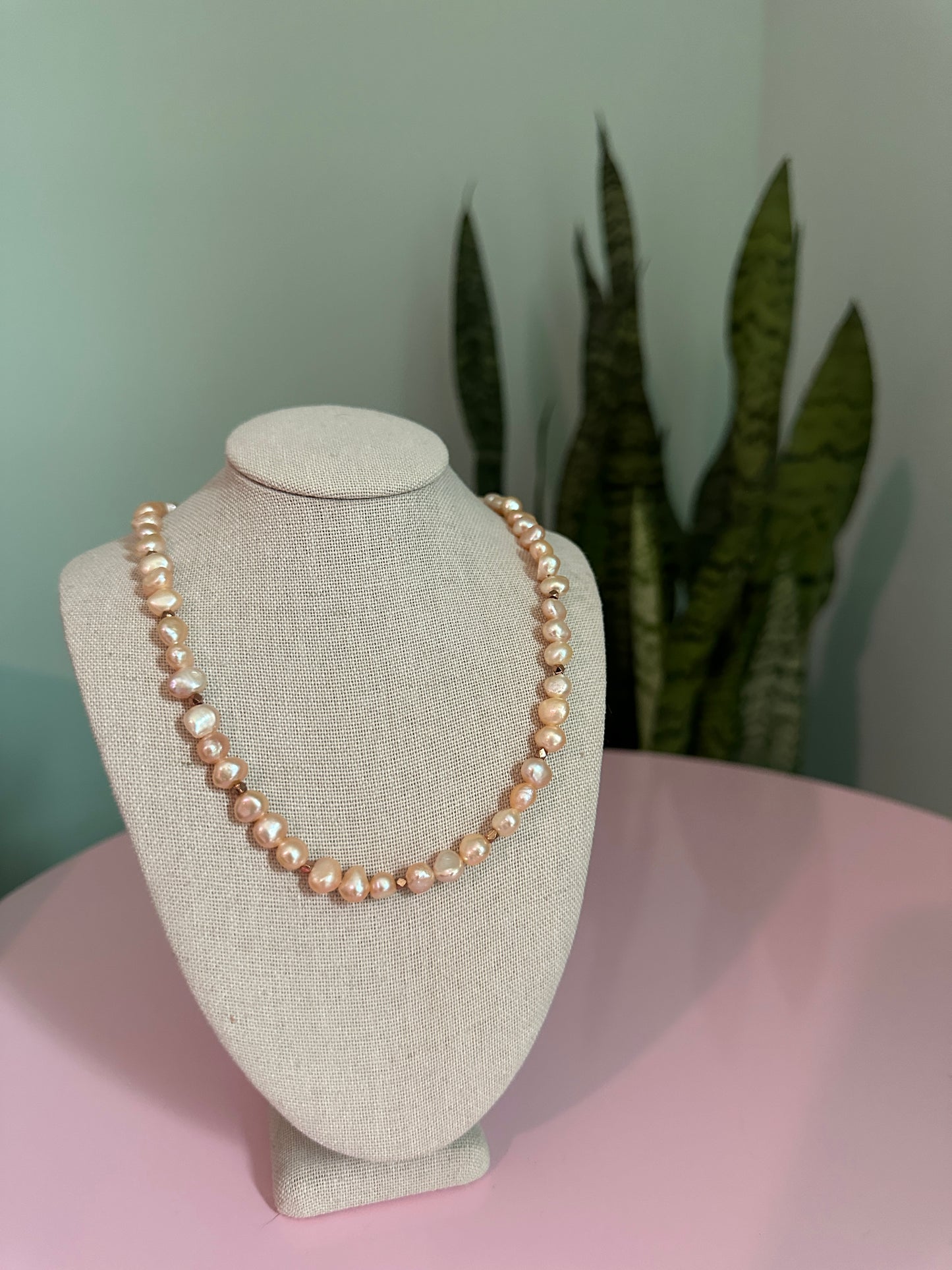 Blush Glow Freshwater Pearl Choker