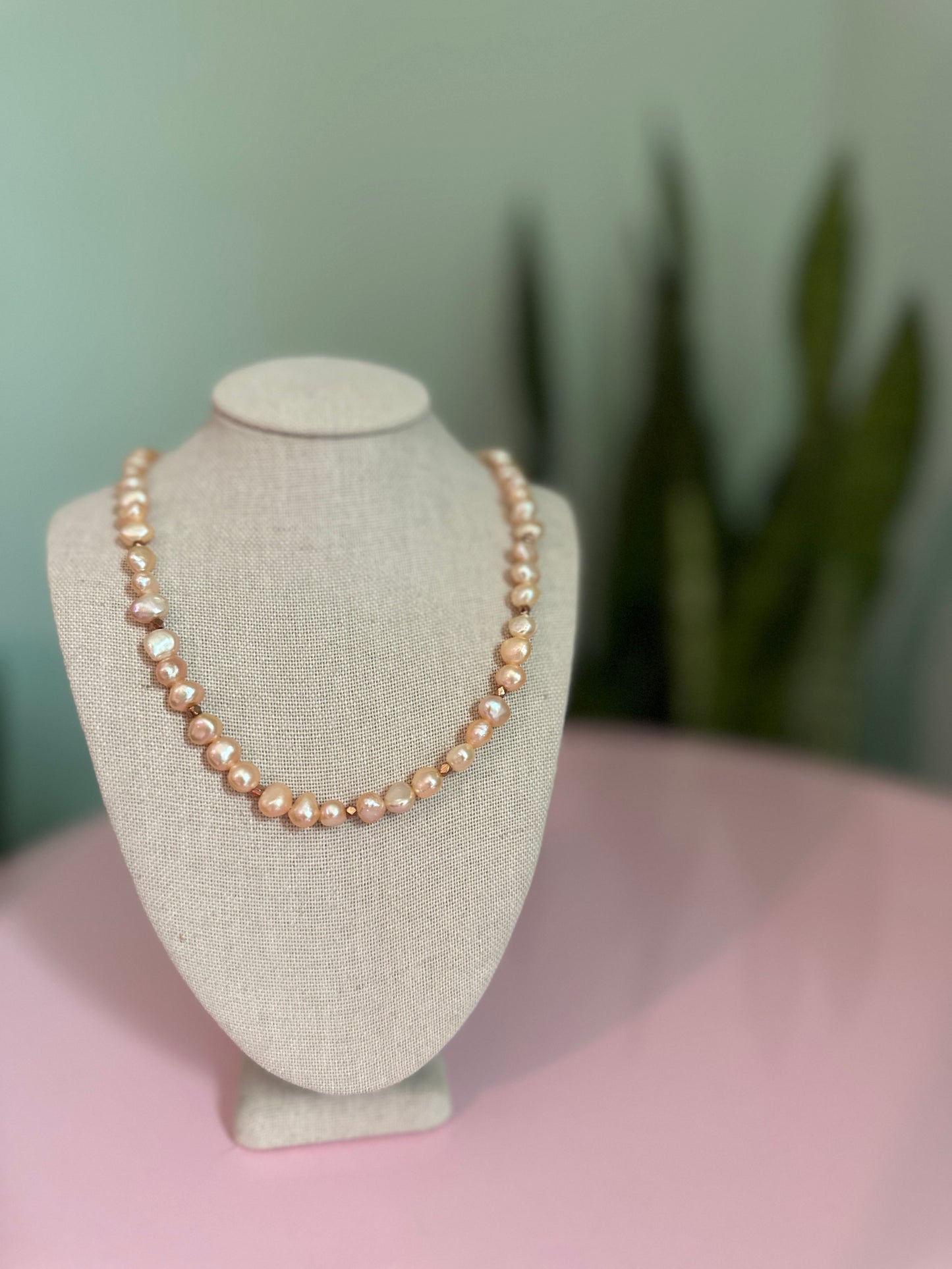Blush Glow Freshwater Pearl Choker