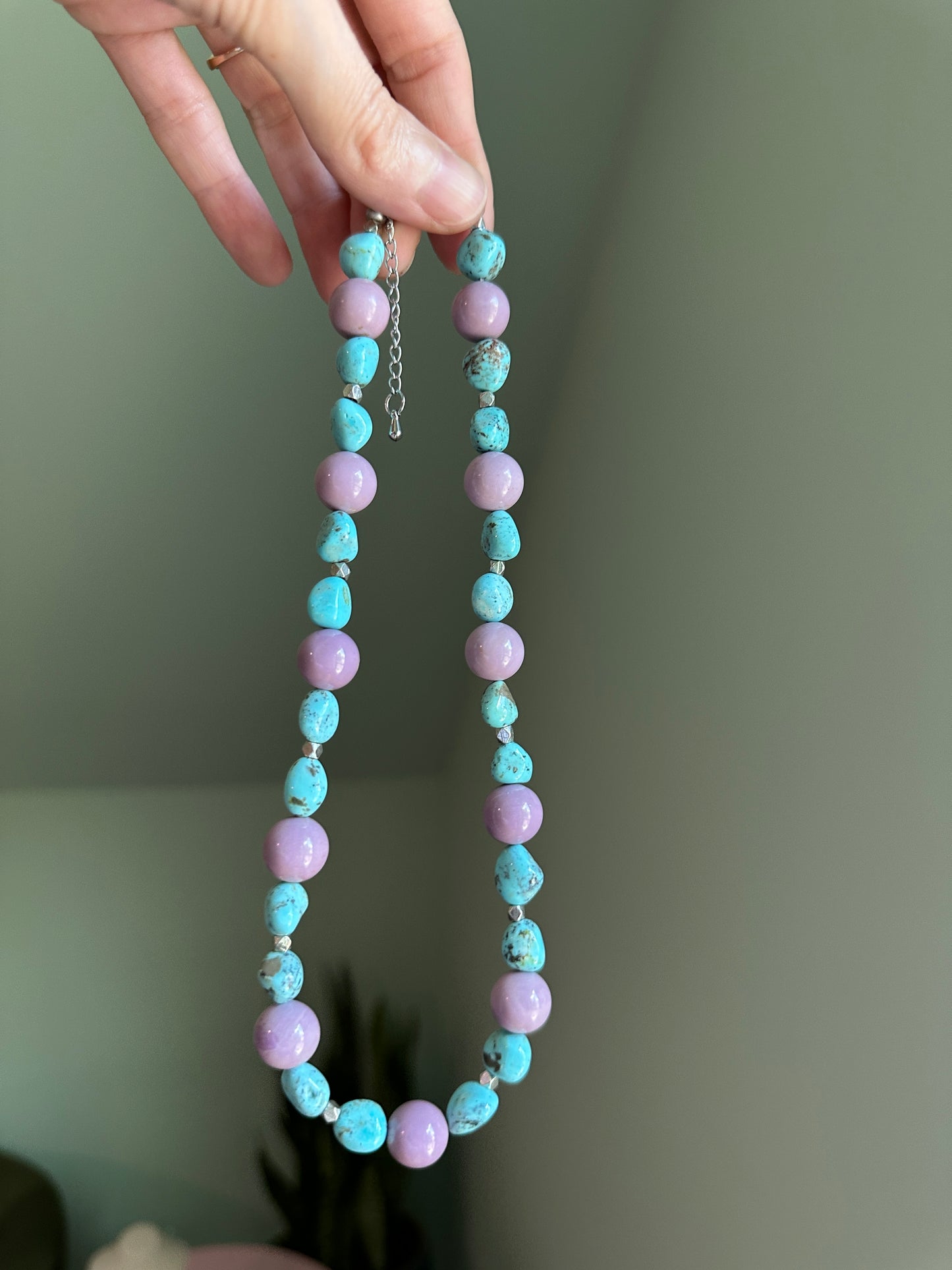 Turquoise & Lilac Dream Choker