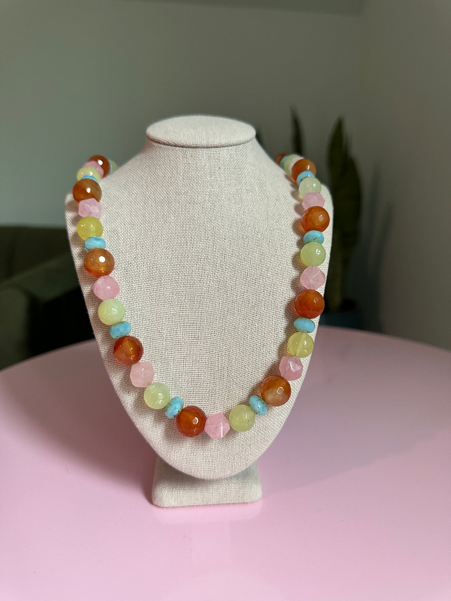 Vintage Funk + Gemstone Glow Necklace