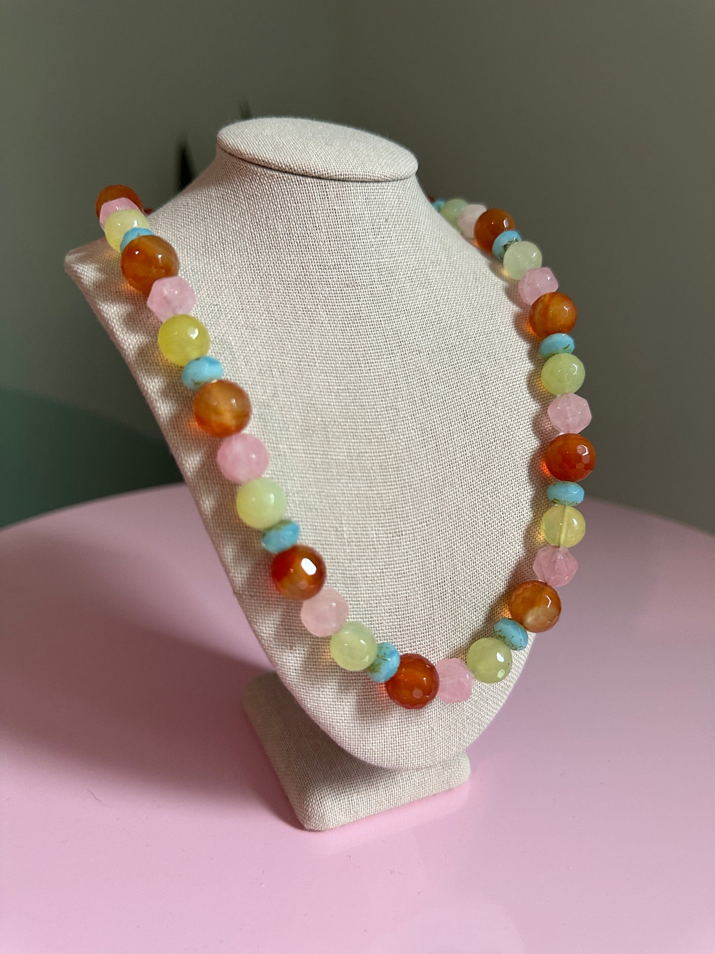 Vintage Funk + Gemstone Glow Necklace