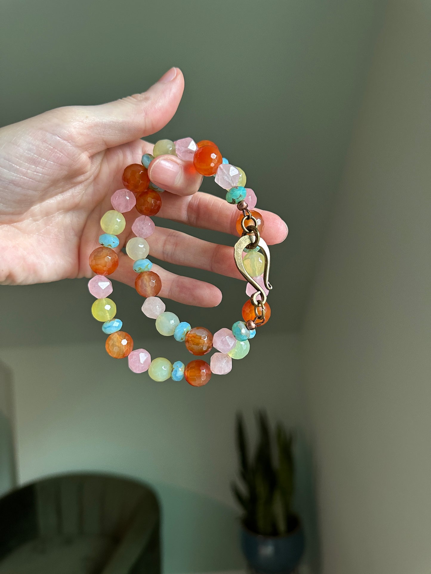 Vintage Funk + Gemstone Glow Necklace