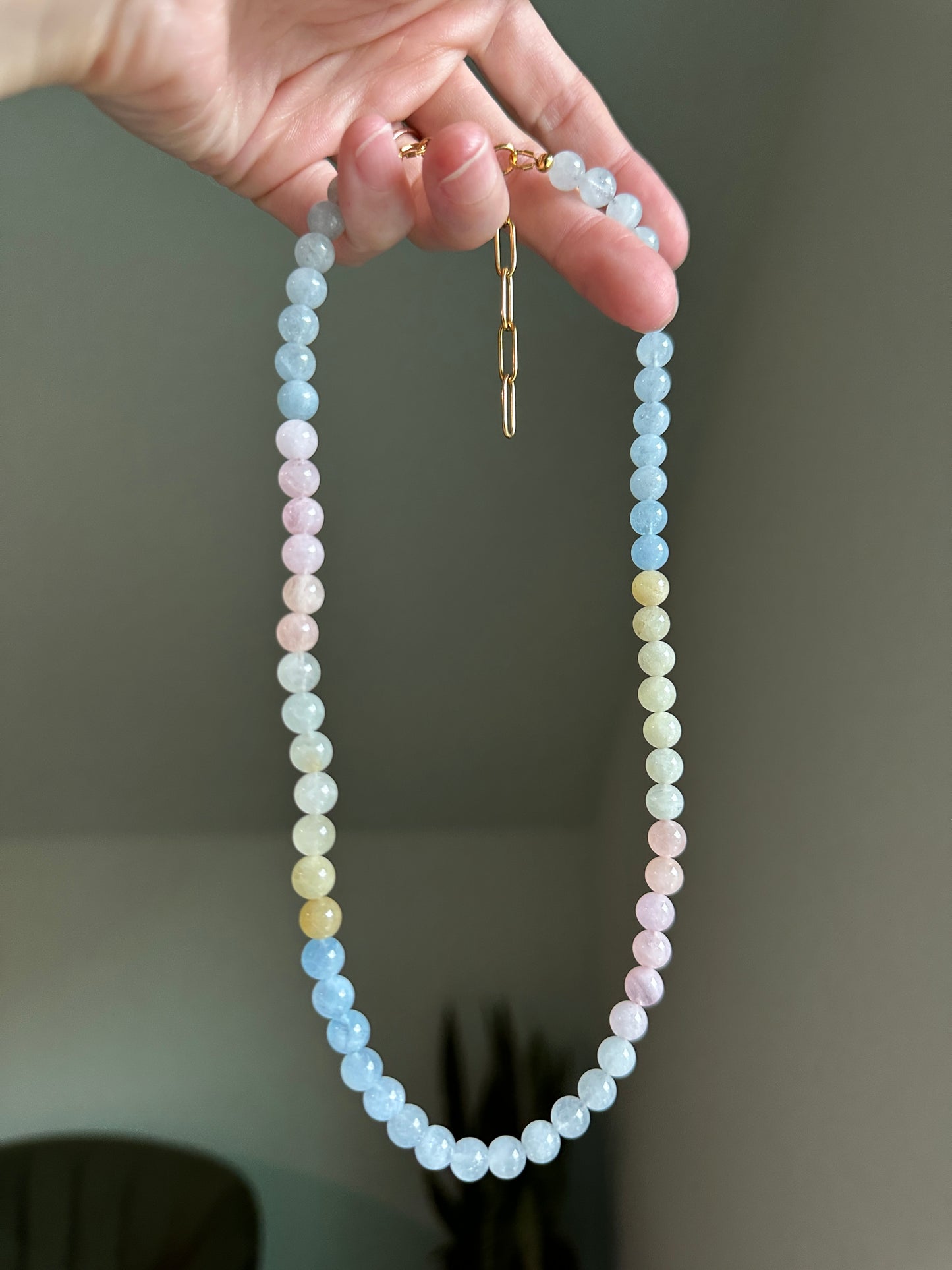Soft Pastels Multi-Beryl Necklace