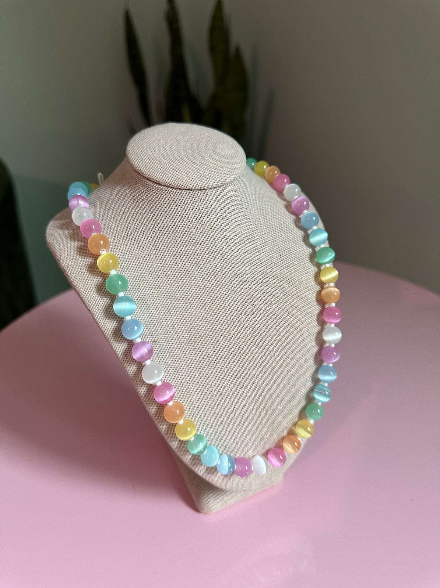 Selenite Beaded Necklace