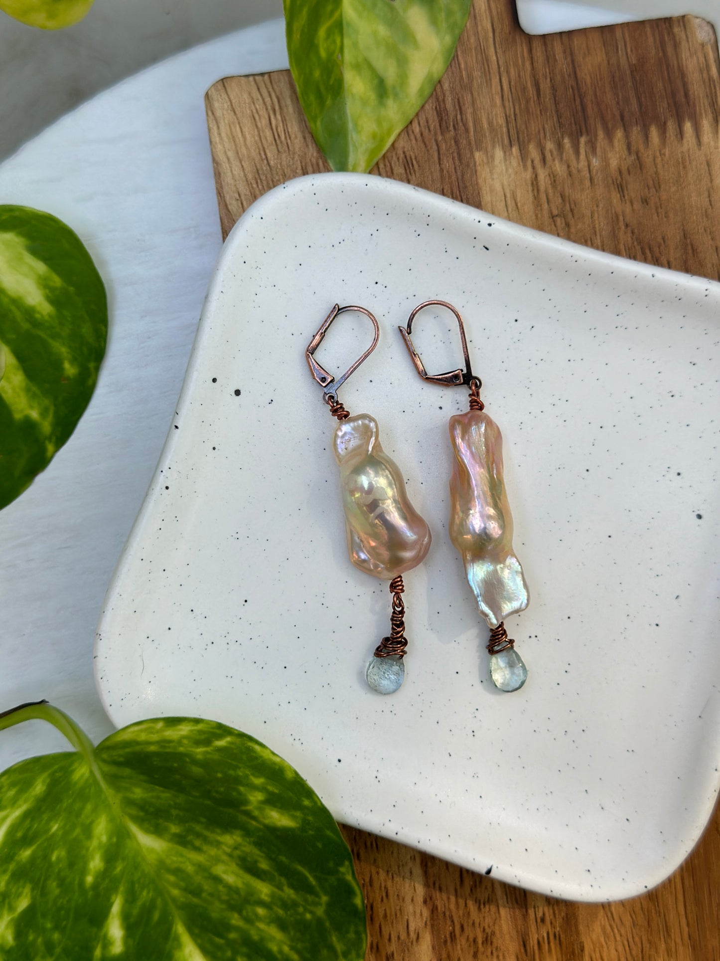 Keshi Baroque Pearl Earrings