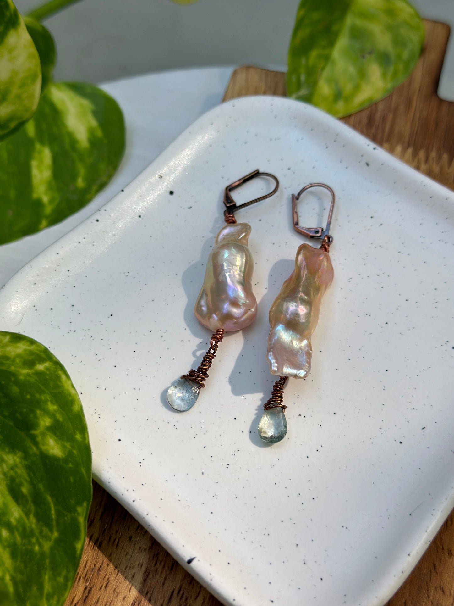 Keshi Baroque Pearl Earrings