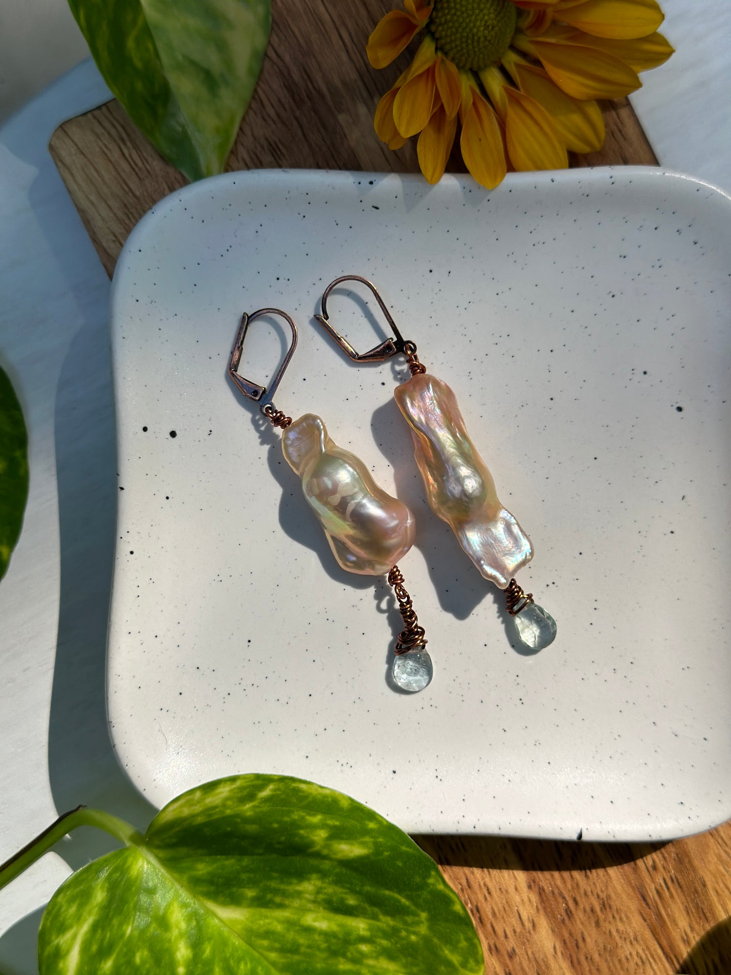 Keshi Baroque Pearl Earrings