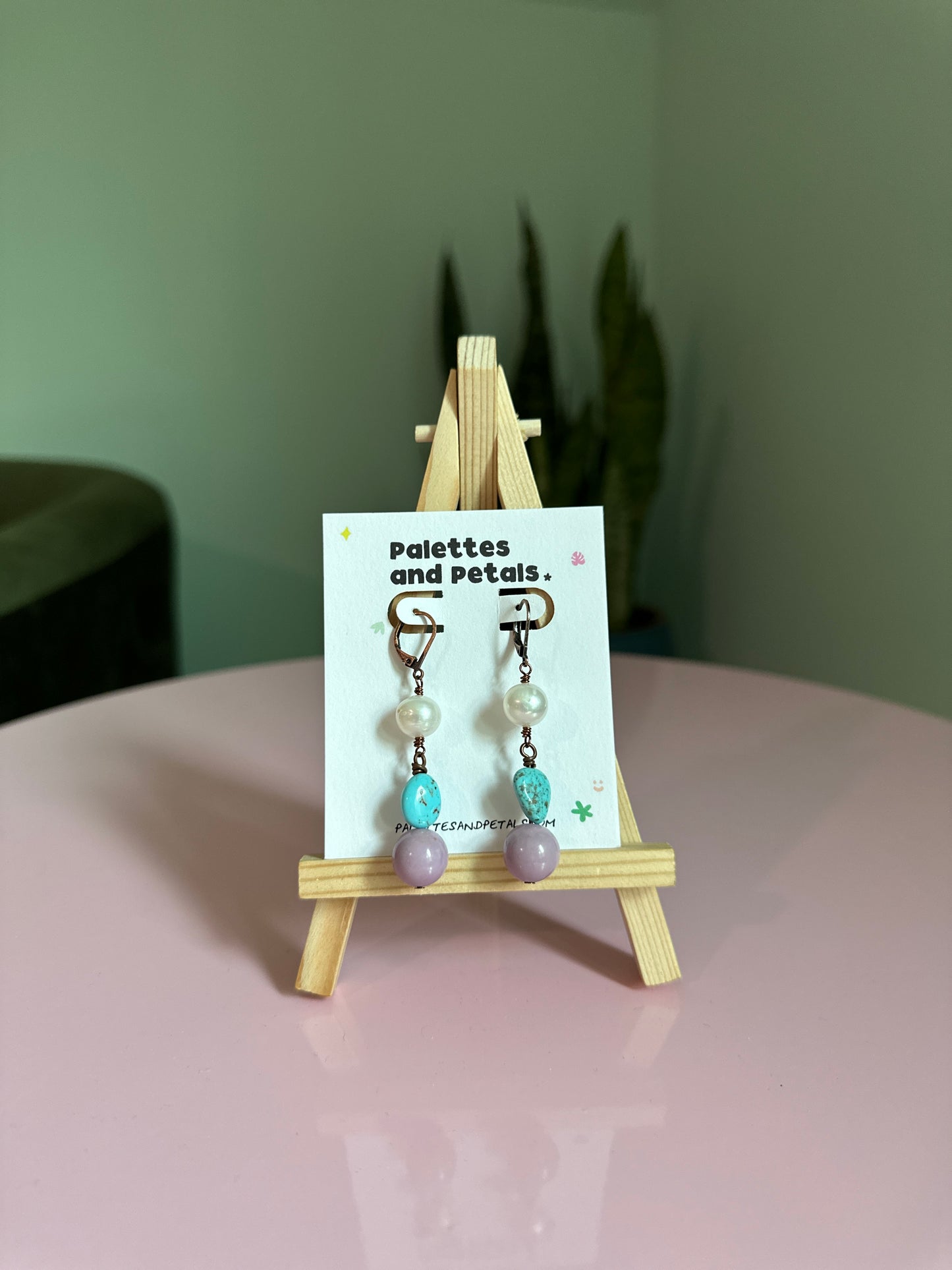 Vintage Girl Dangle Earrings