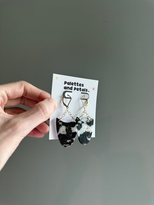 Zebra Jasper Gold Filled Earrings