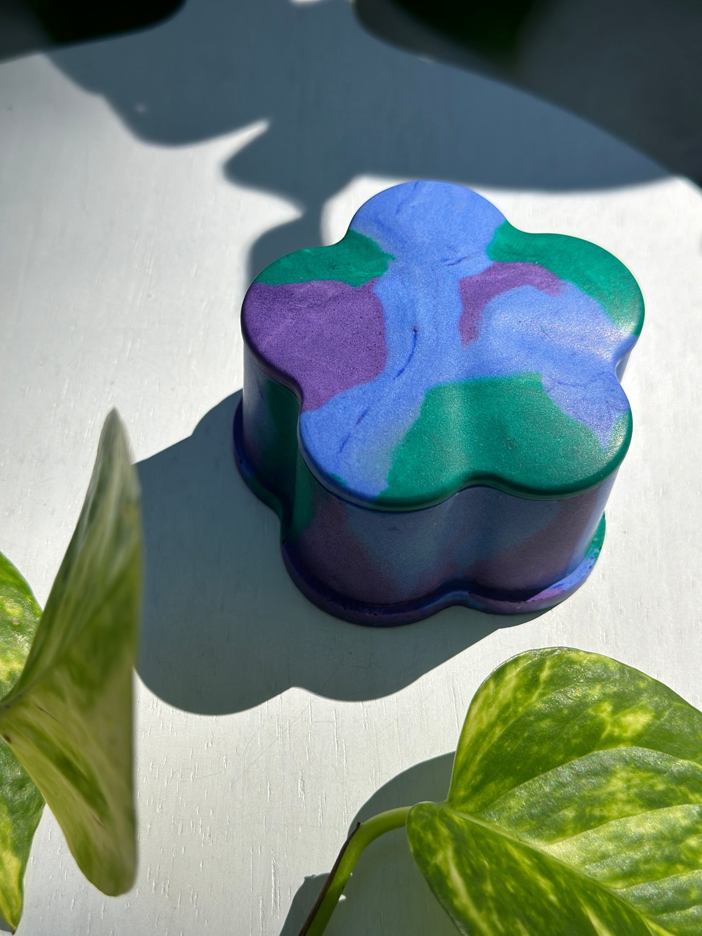 Purple/Blue/Green Flower Box #1