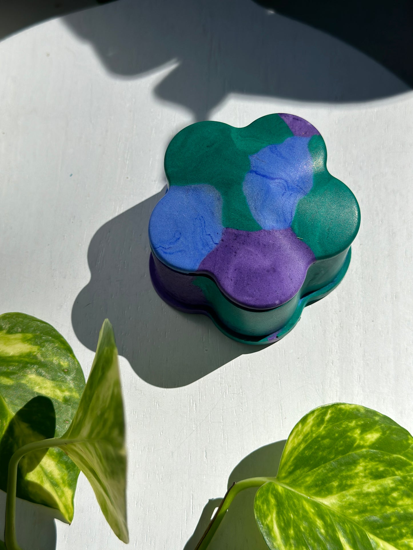 Purple/Blue/Green Flower Box #2