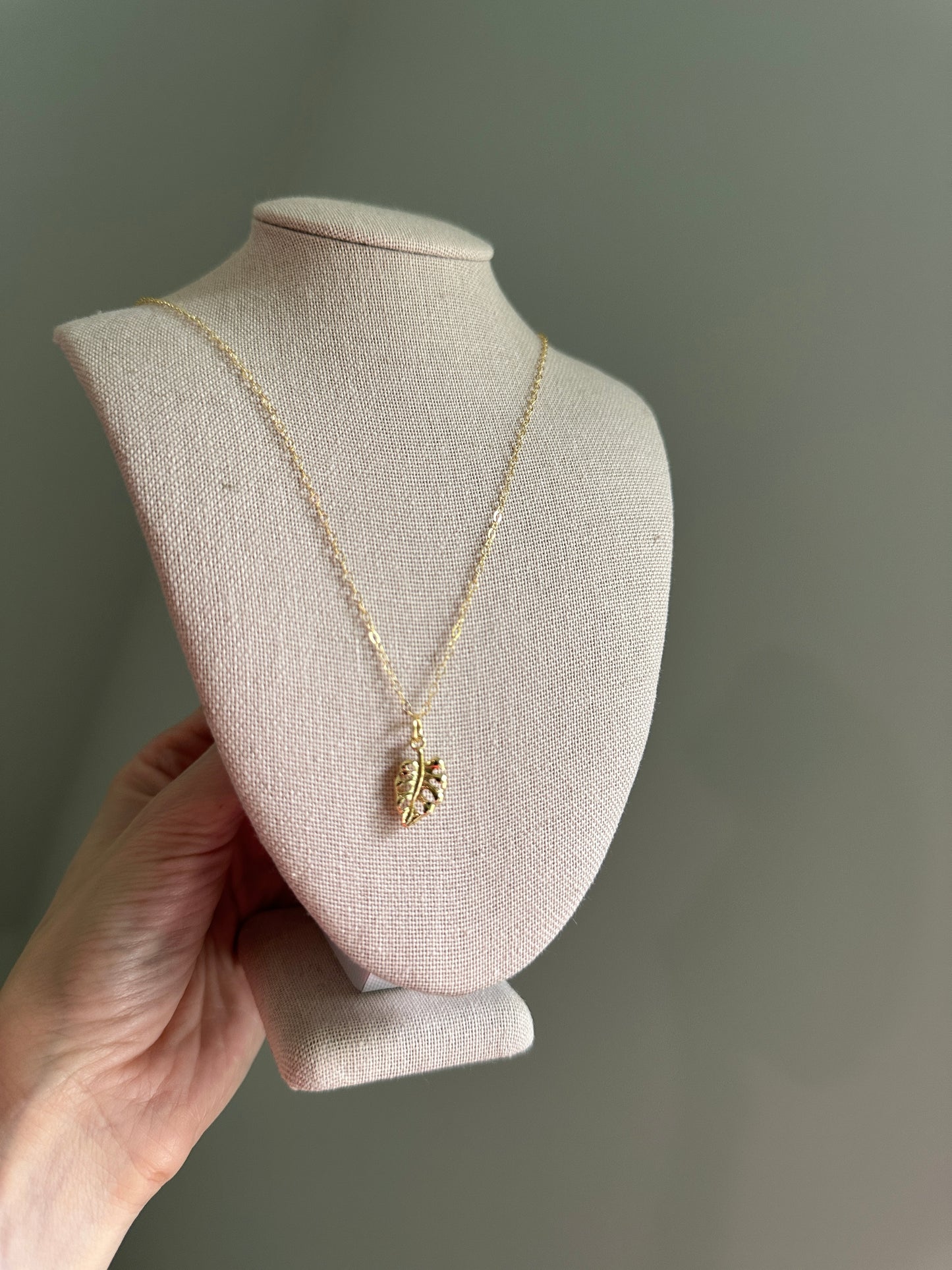 Erin's Monstera Necklace