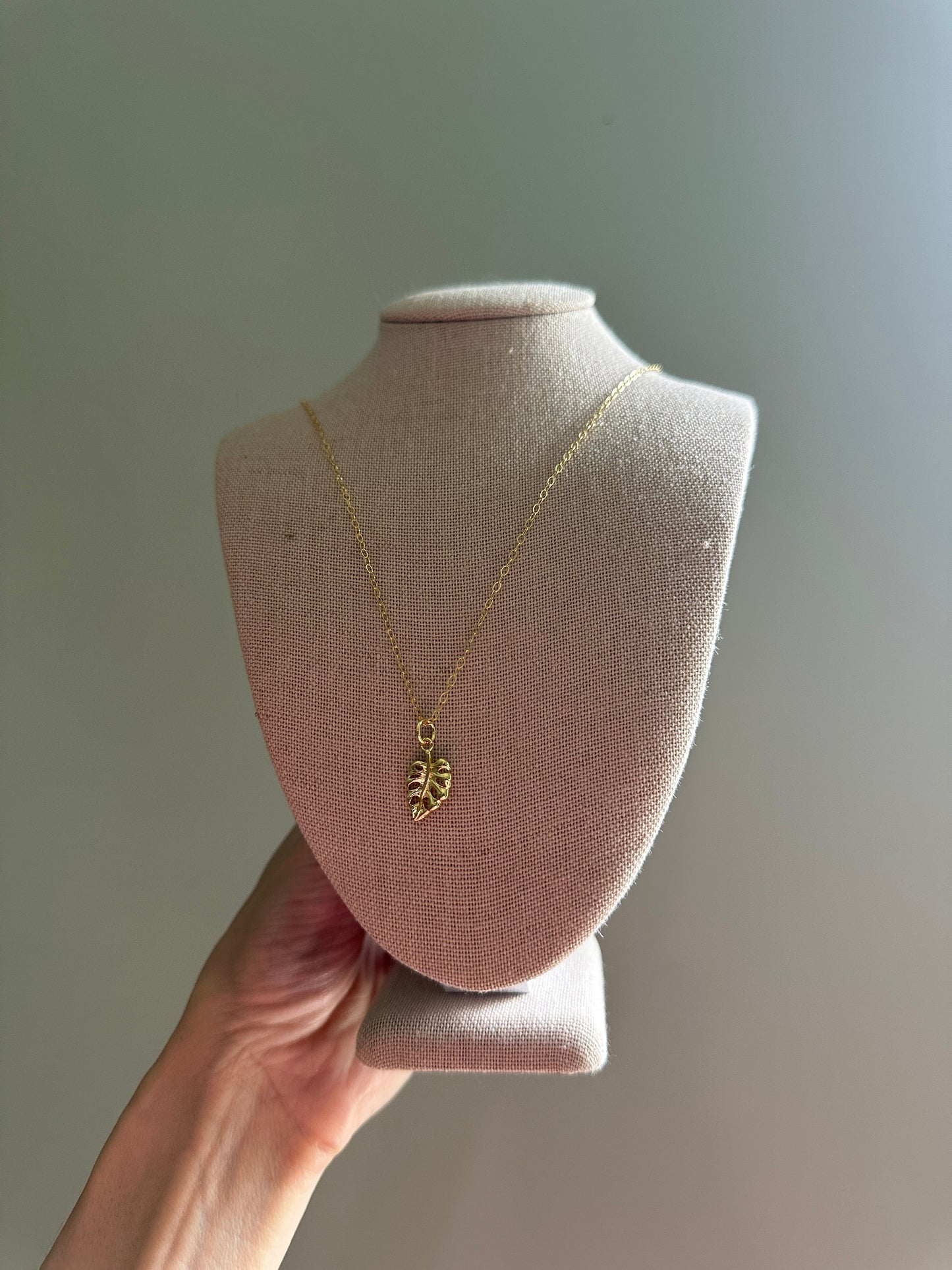 Erin's Monstera Necklace