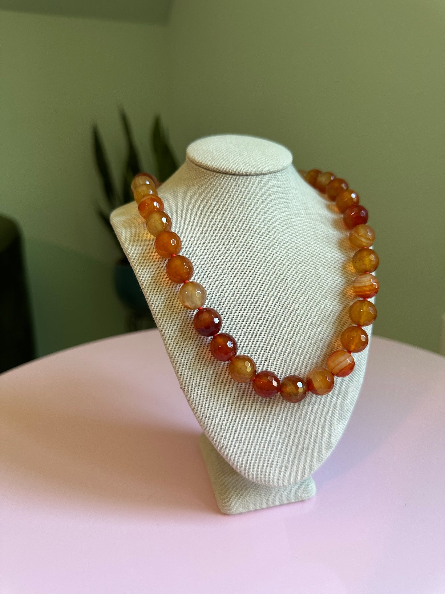 Fiery Carnelian Statement Necklace