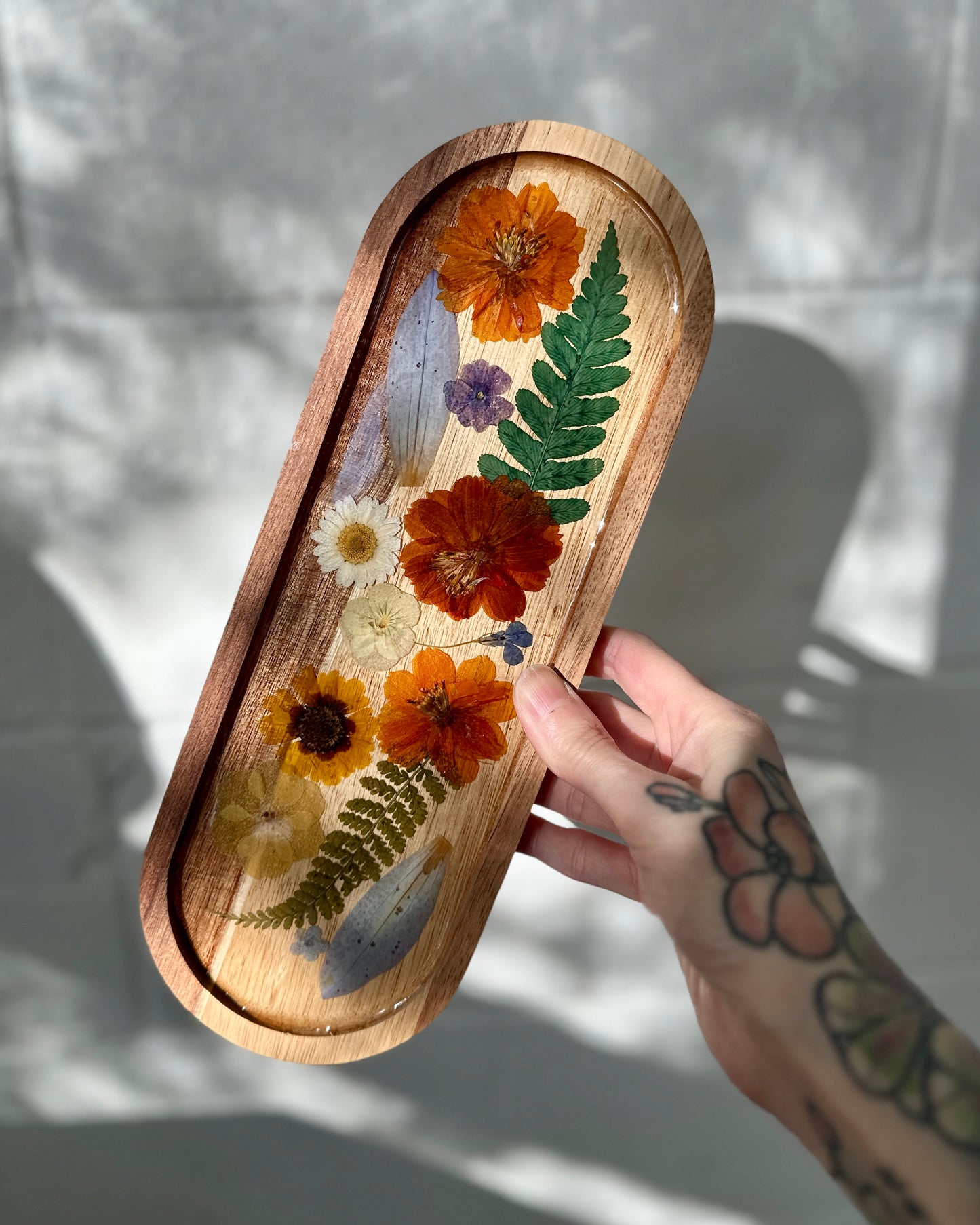 Decorative Floral Tray 1