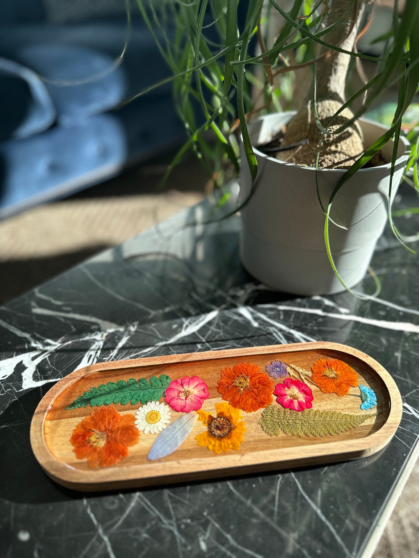 Decorative Pressed Flower Tray 2