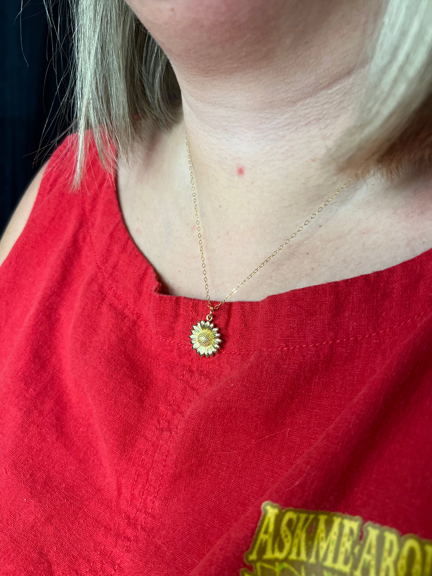 SunnyStrong Sunflower Necklace