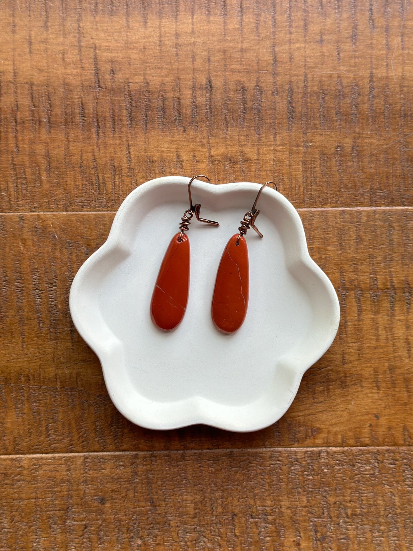 Red Jasper Gemstone Earrings