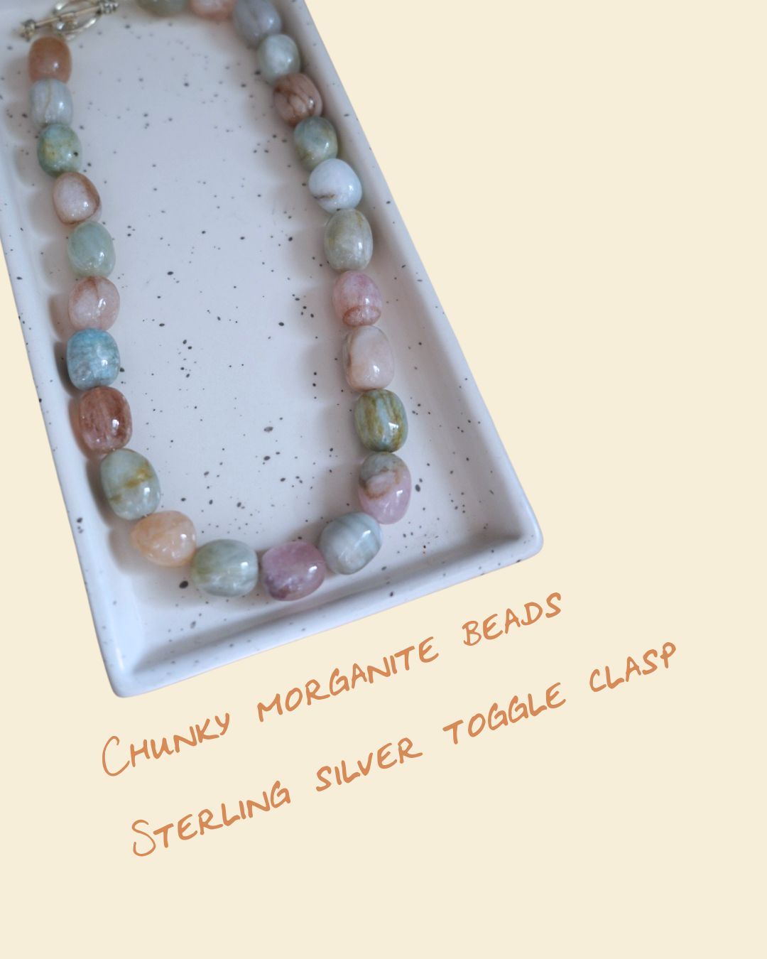 Chunky Morganite Necklace