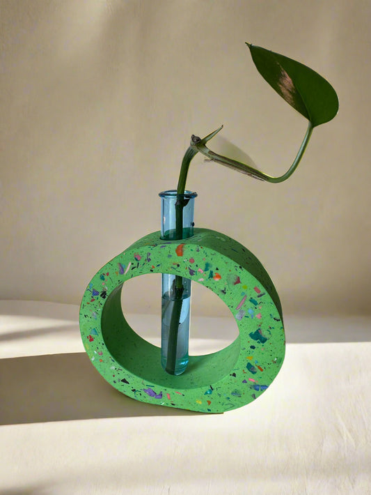 Green Terrazzo Propagation Holder