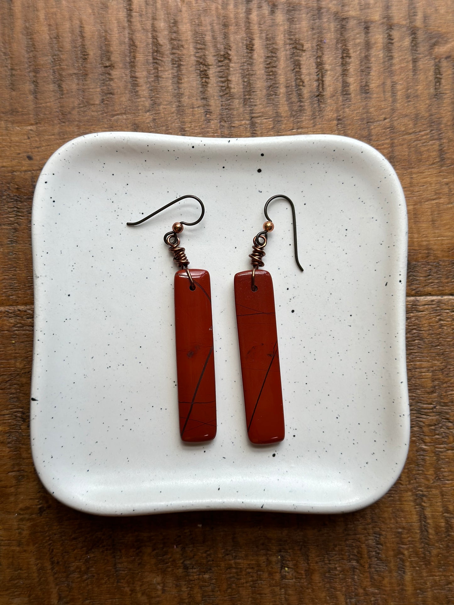 Red Bend Jasper Earrings