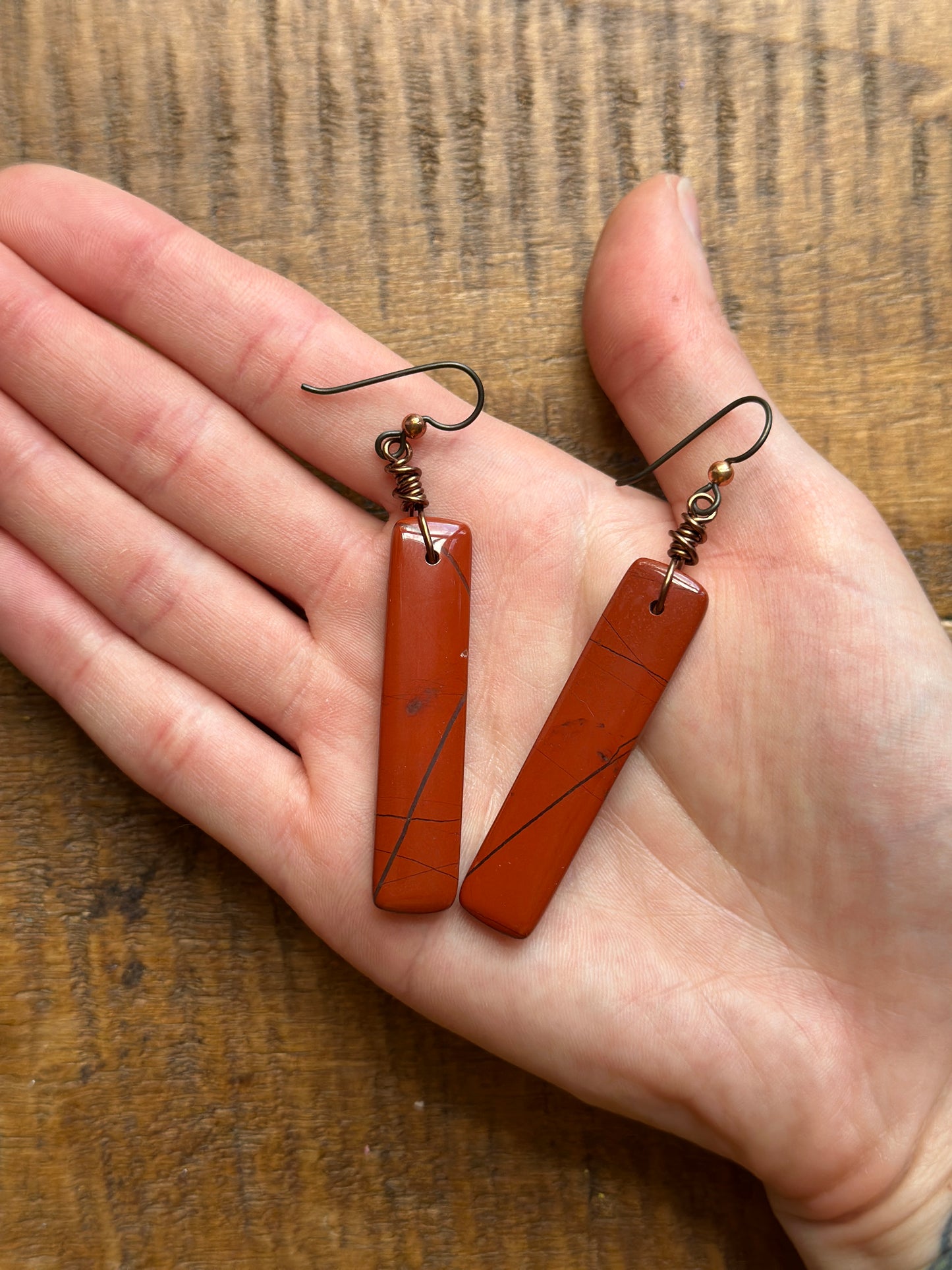 Red Bend Jasper Earrings