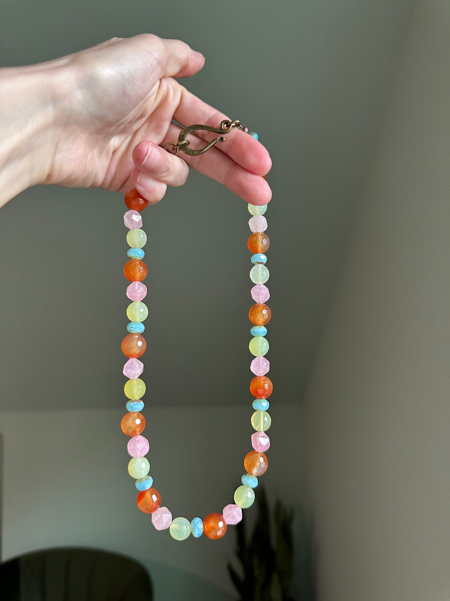 Vintage Funk + Gemstone Glow Necklace
