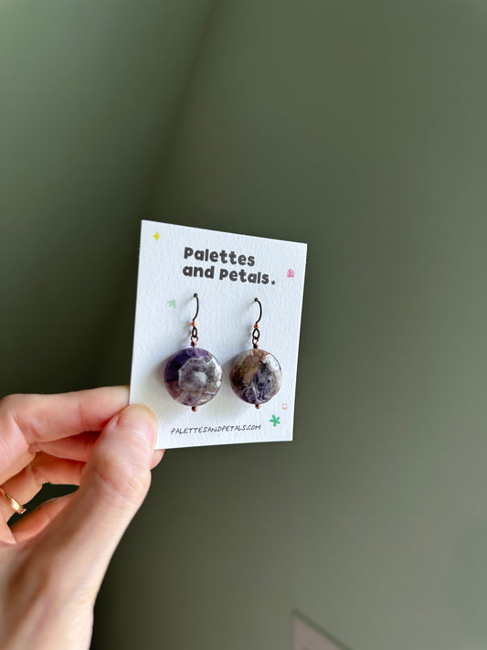 Cape Amethyst Dangle Earrings