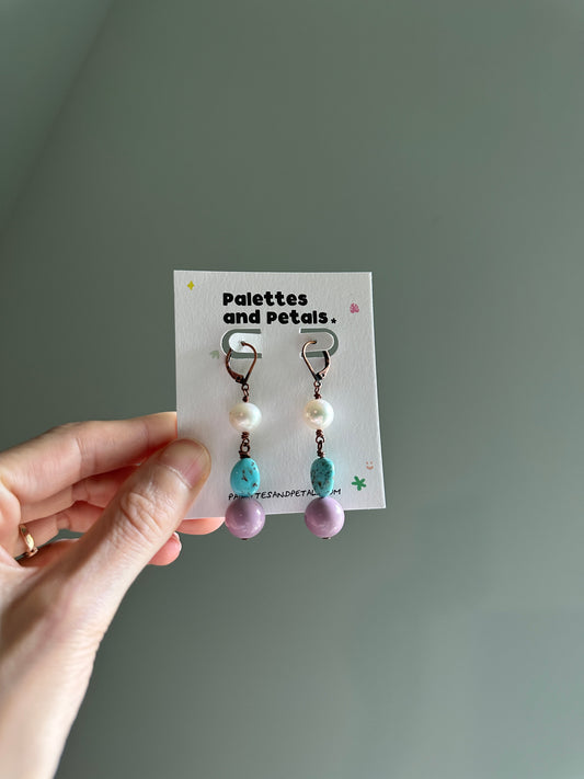 Vintage Girl Dangle Earrings