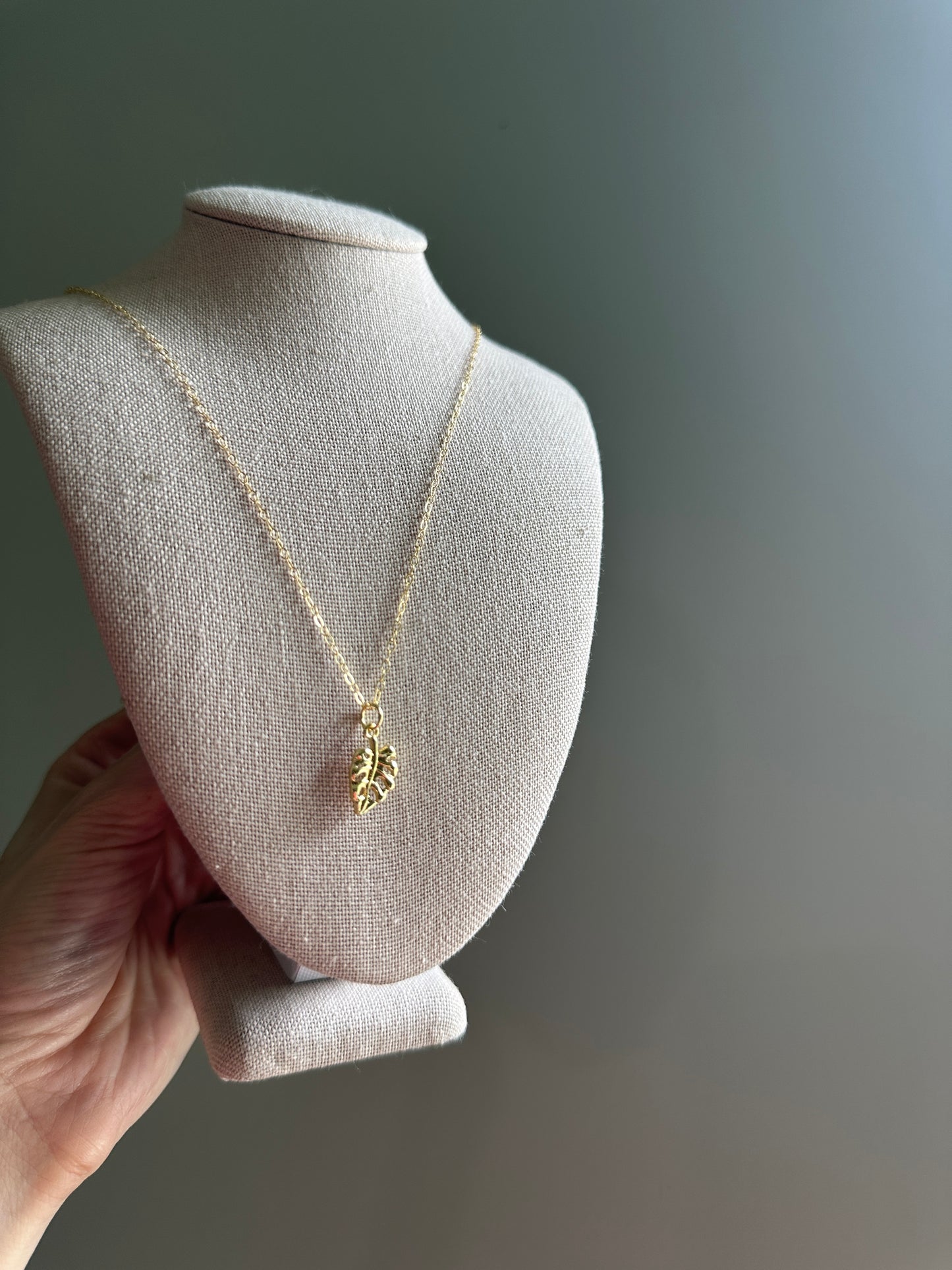 Erin's Monstera Necklace