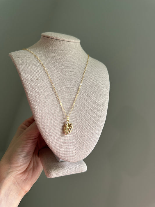 Erin's Monstera Necklace