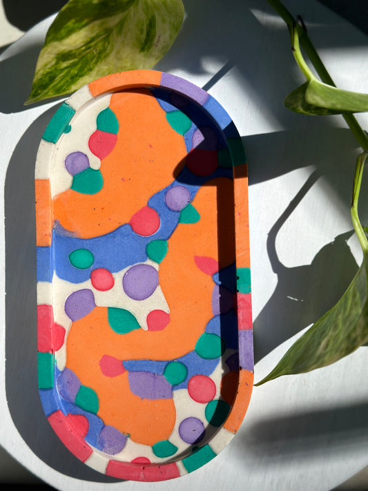 Retro Fun Colorful Pill Tray