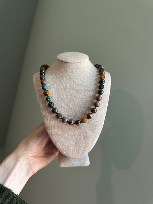 Ocean Jasper Gemstone Necklace