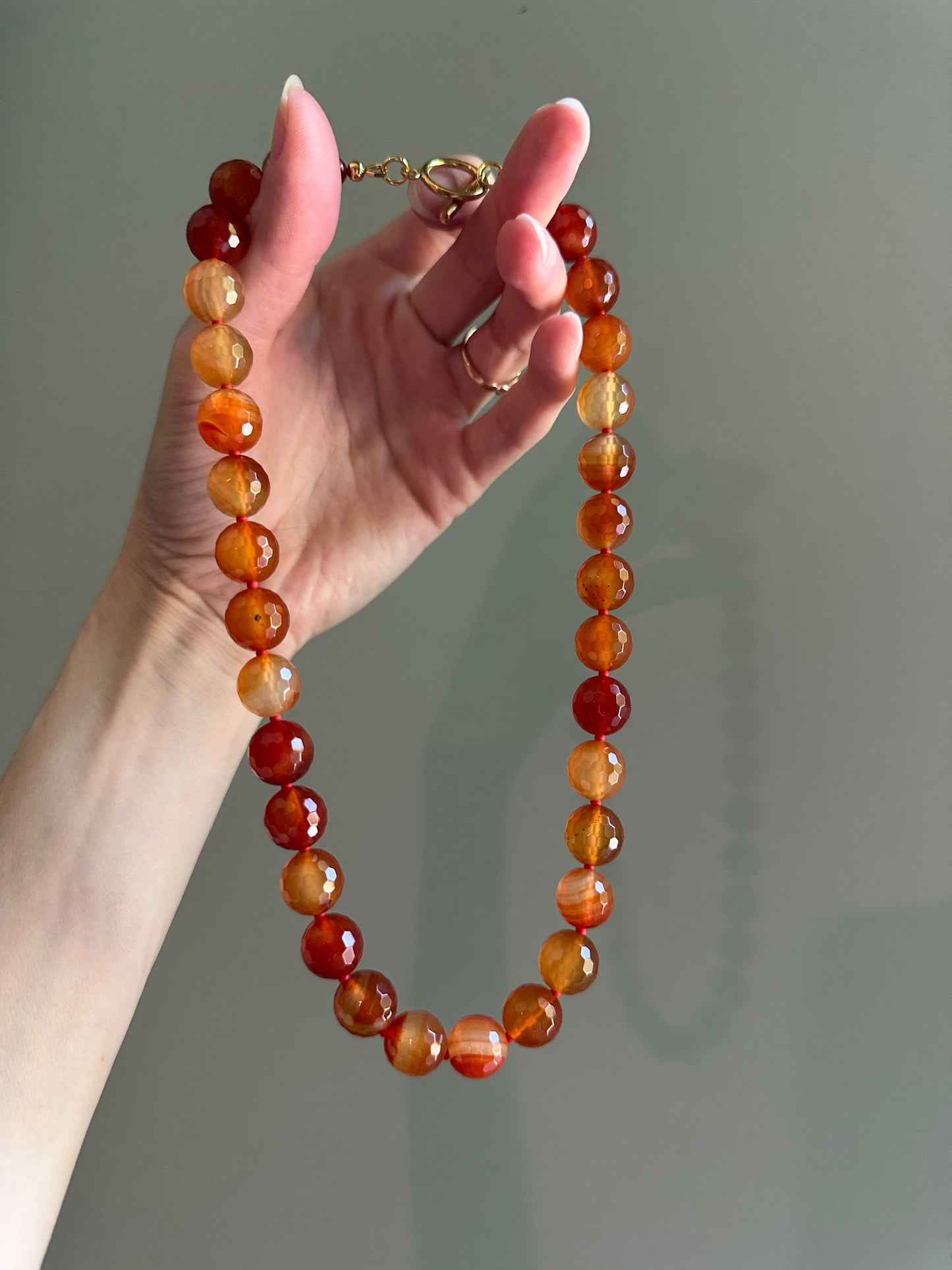Fiery Carnelian Statement Necklace