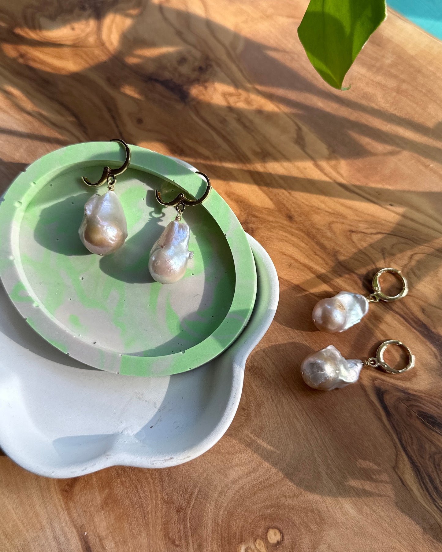 Baroque Pearl Gold Filled Earrings