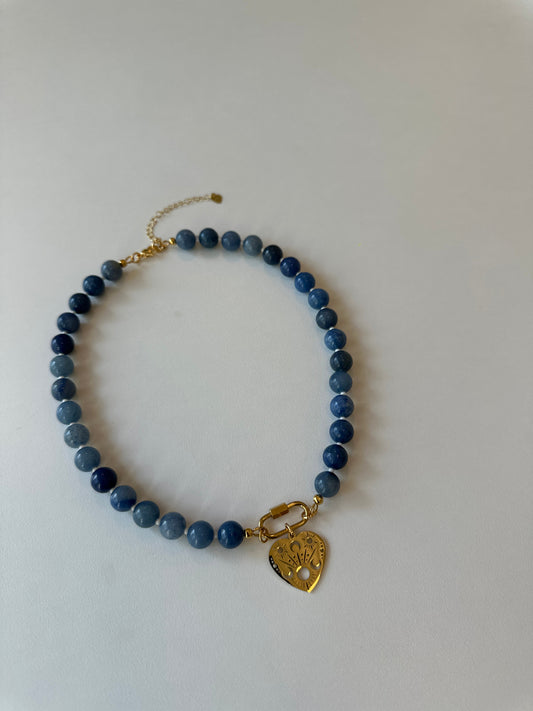Celestial Blue Aventurine Necklace