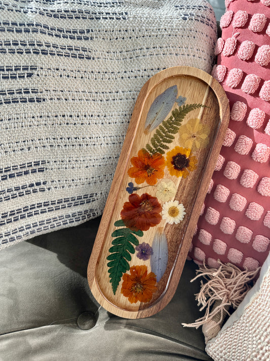 Decorative Floral Tray 1