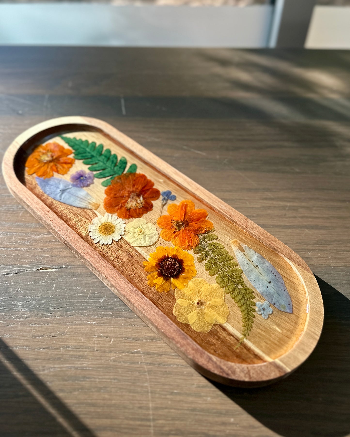 Decorative Floral Tray 1