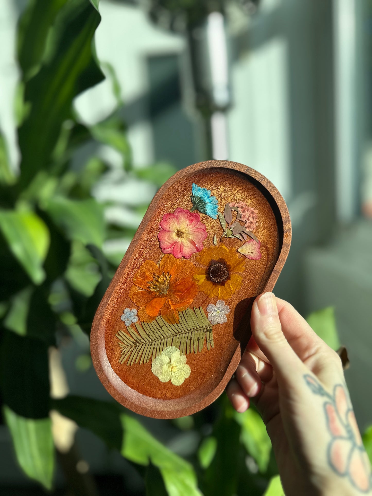 Decorative Floral Tray (small)