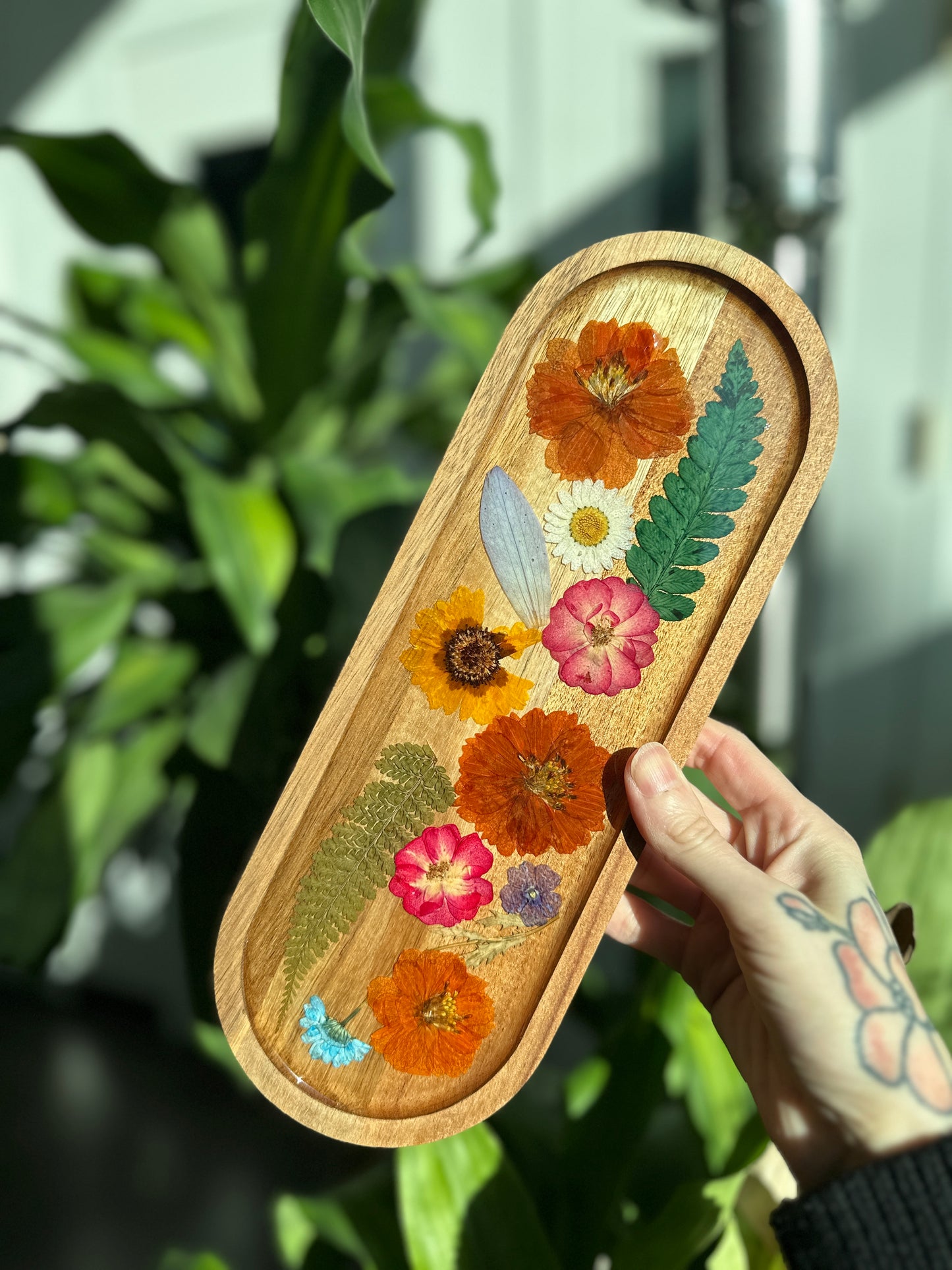 Decorative Pressed Flower Tray 2