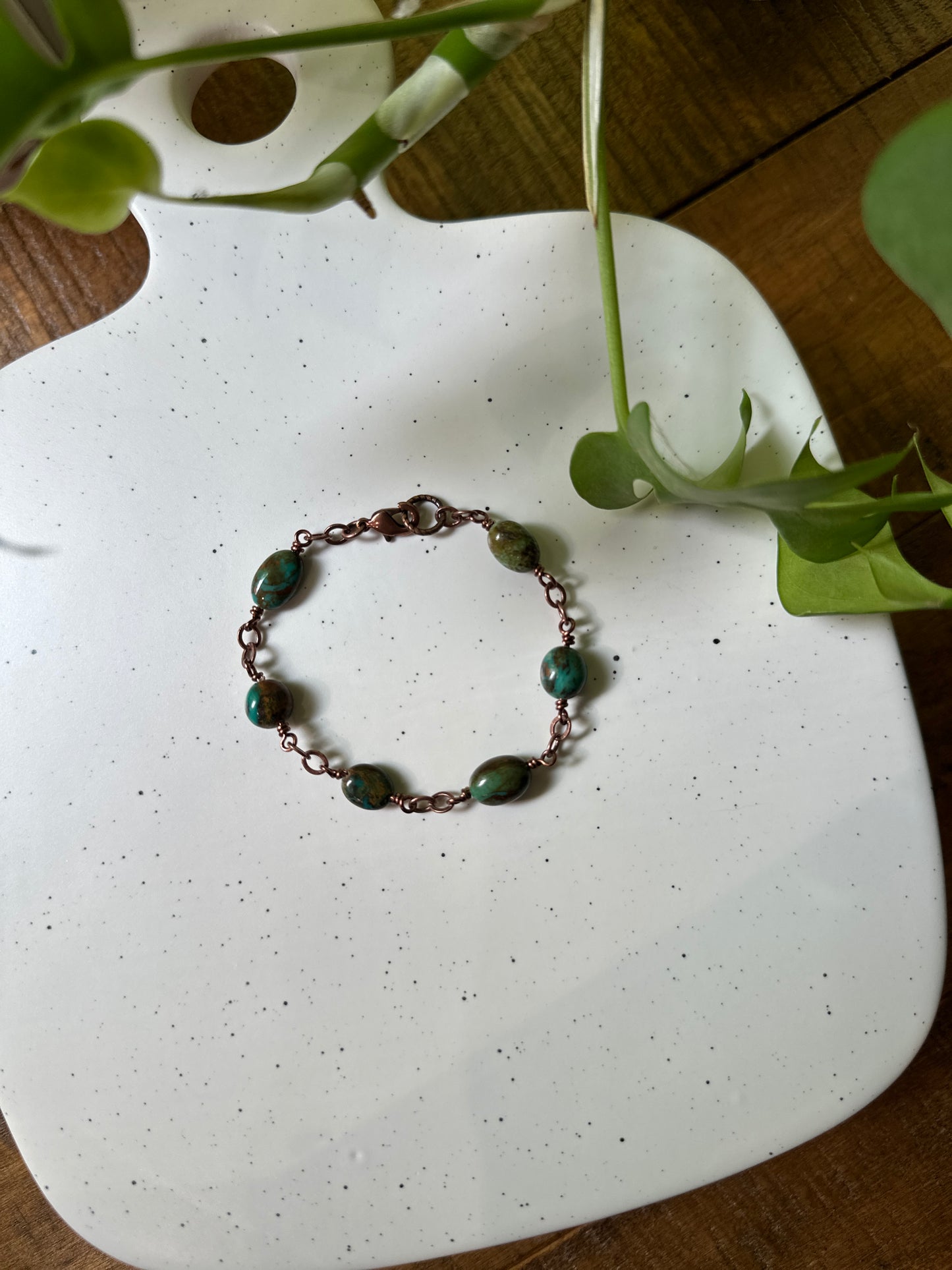 Green Kingman Turquoise Chain Bracelet