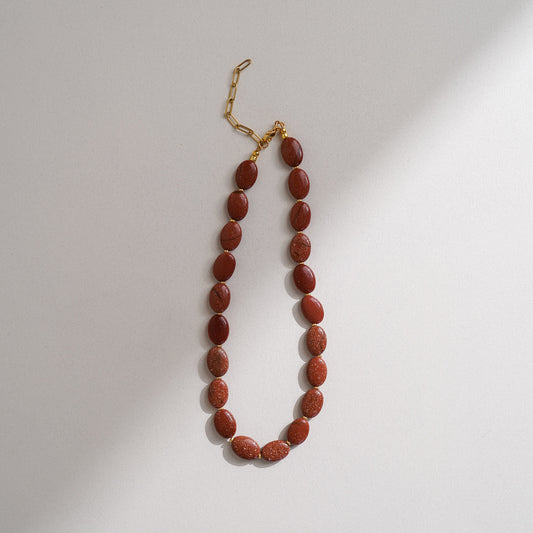 Golden Glow Goldstone Necklace